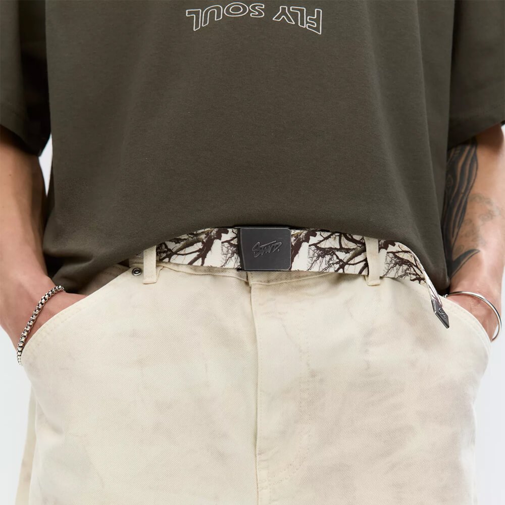 Faux leather belt with logo - Image 2
